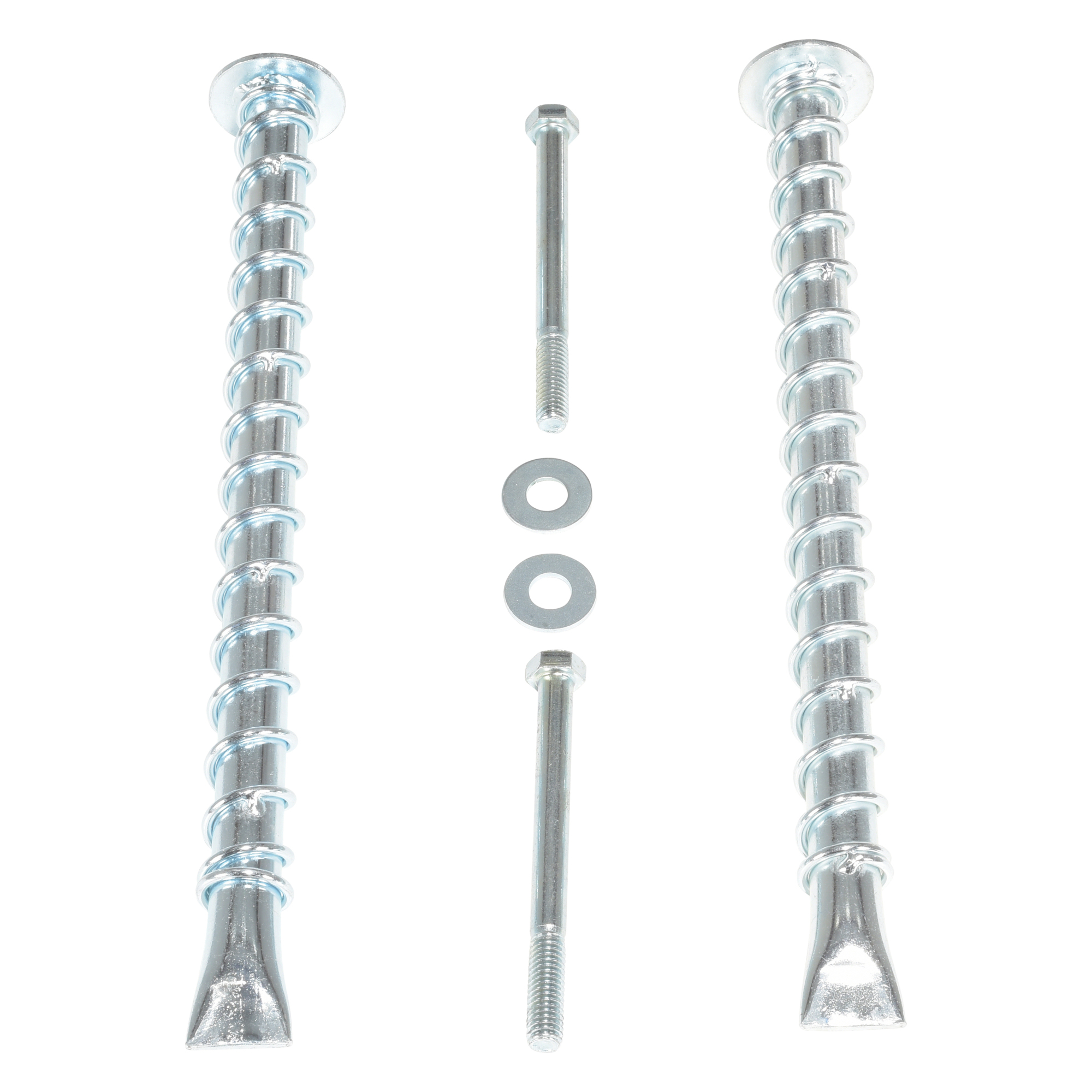 Vestil Steel Asphalt Car Stop Anchor Kit 2 Hole Silver
